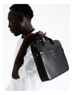 PU Laptop Bag In Black -Myer Clothing Shop 941469040 4 1 720x928