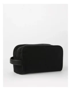 Canvas And PU Toiletry Bag In Black -Myer Clothing Shop 941469850 4 720x928