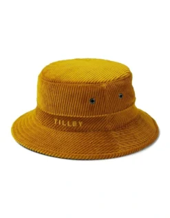 Tilley Italian Corduroy T1 Bucket Hat In Mustard