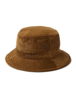 Tilley Italian Corduroy T1 Bucket Hat In Dark Tan