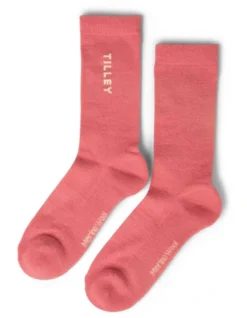 Tilley Merino Outdoor Sock In Pink