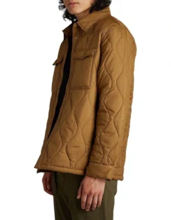 Tilley Quilted Shirt Jacket In Mustard -Myer Clothing Shop 941538610 3 720x928