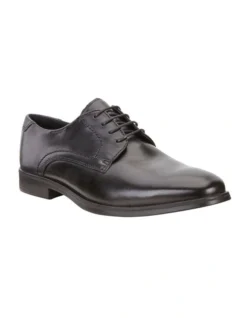 ECCO Melbourne Lace-Up Derby Shoes In Black