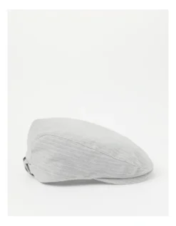 Driving Cap In Grey Stripe -Myer Clothing Shop 941568490 3 720x928