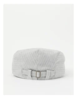 Driving Cap In Grey Stripe -Myer Clothing Shop 941568490 4 720x928