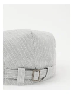 Driving Cap In Grey Stripe -Myer Clothing Shop 941568490 5 720x928