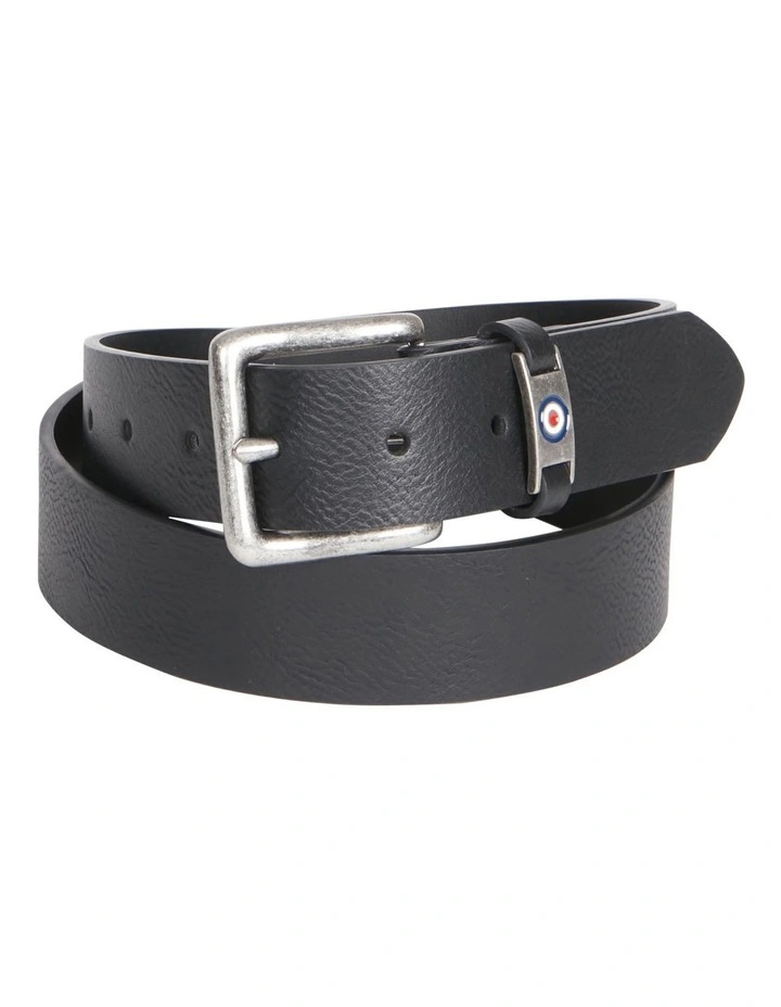 Ben Sherman Pin Buckle Belt In Black 2 Ben Sherman Pin Buckle Belt In Black - Image 2