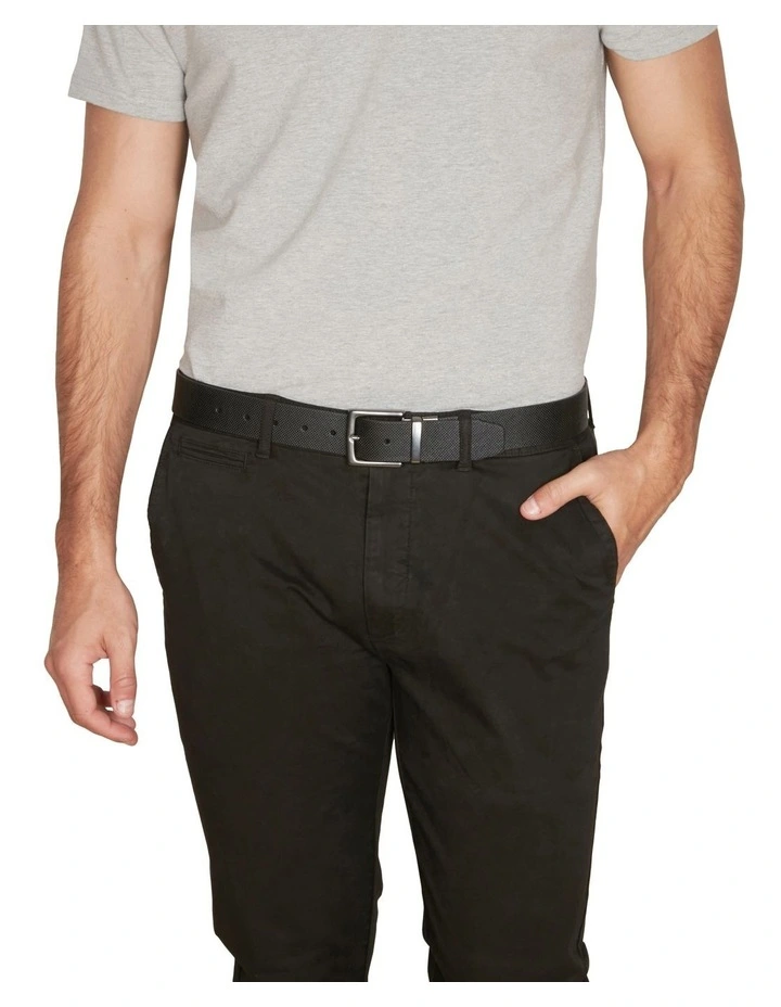 Ben Sherman Reversible Pin Buckle Belt In Black/Tan 4 Ben Sherman Reversible Pin Buckle Belt In Black/Tan - Image 4