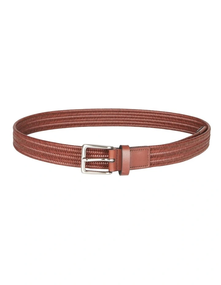 Van Heusen Woven Stretch Belt In Tan 3 Van Heusen Woven Stretch Belt In Tan - Image 3
