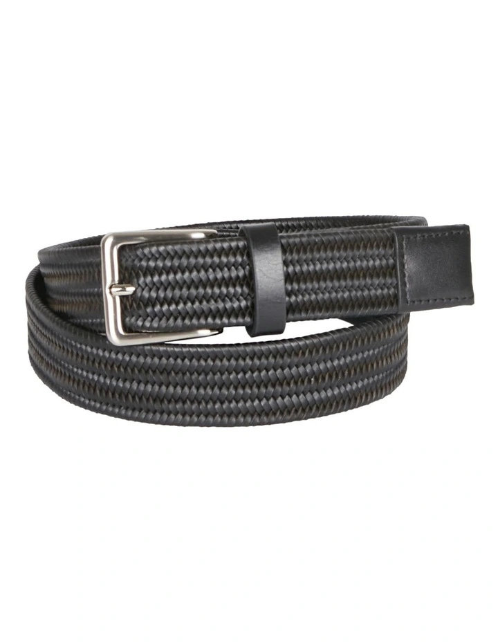 Van Heusen Woven Stretch Belt In Black 2 Van Heusen Woven Stretch Belt In Black - Image 2