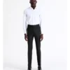 Slim Pin Dot Trouser In Black