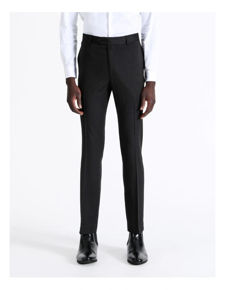 Slim Pin Dot Trouser In Black 2 Slim Pin Dot Trouser In Black - Image 2