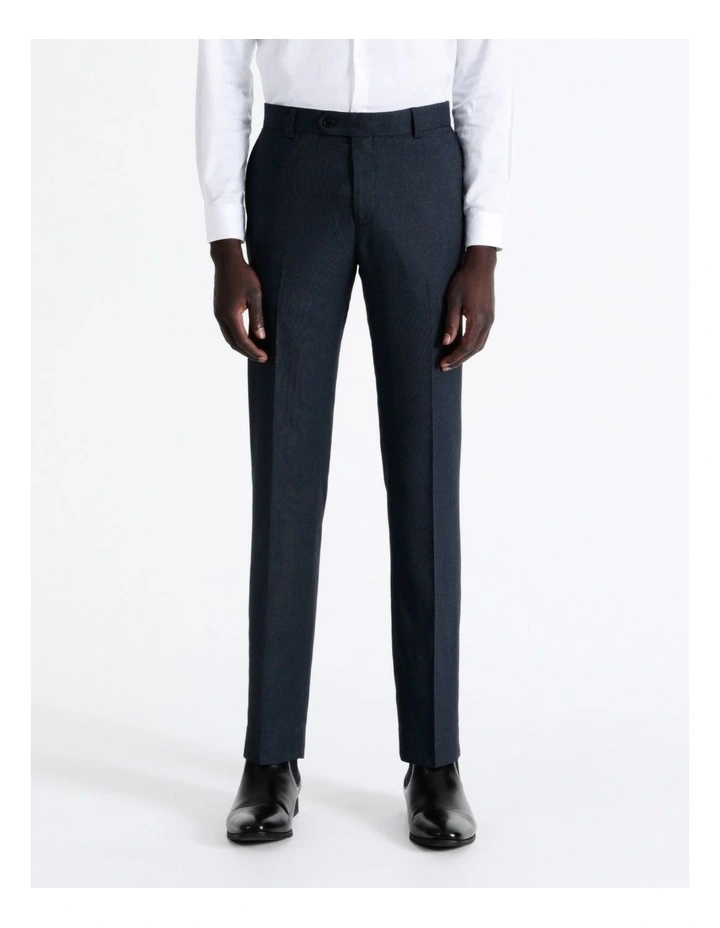 Tailored Texture Trouser In Blue 2 Tailored Texture Trouser In Blue - Image 2