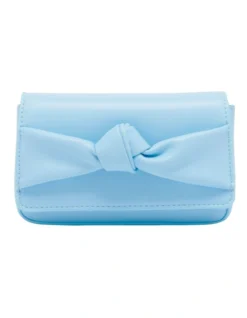 Knot Crossbody Bag In Blue