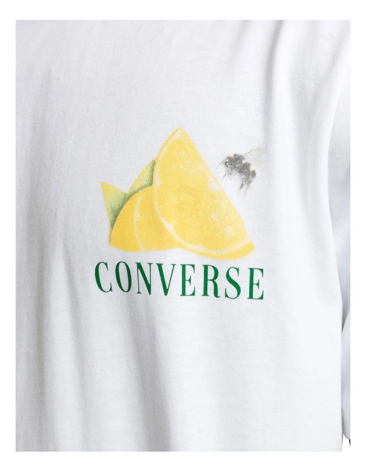 Converse Fresh Lemon Graphic Tee In White 4 Converse Fresh Lemon Graphic Tee In White - Image 4