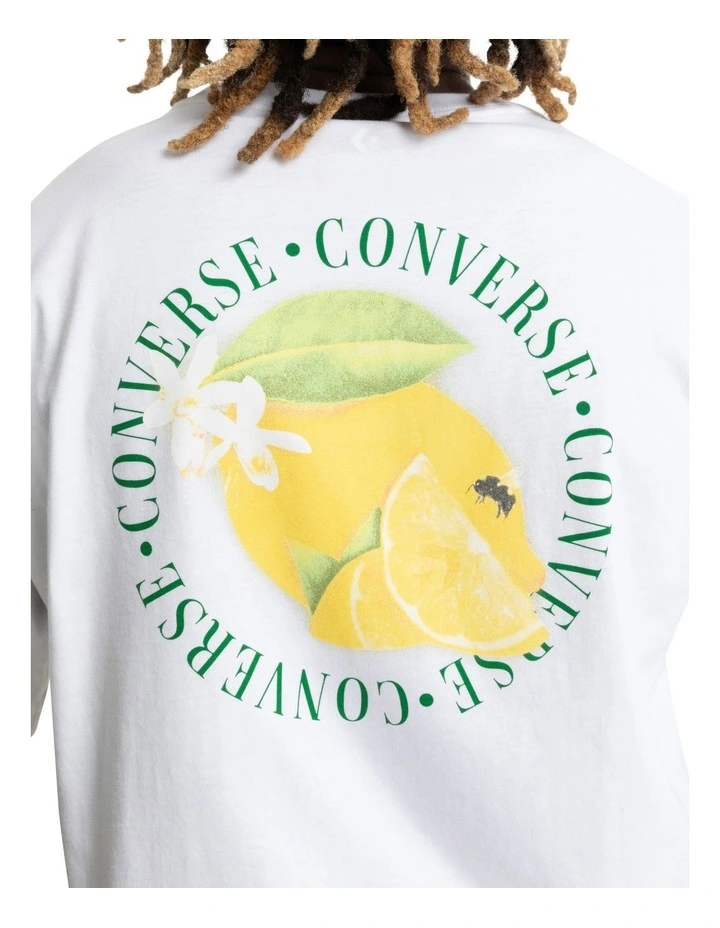 Converse Fresh Lemon Graphic Tee In White 5 Converse Fresh Lemon Graphic Tee In White - Image 5