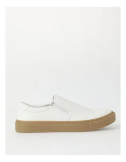 Leslie Cup Sole Slip On Slip On In White