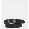 Bankstown Leather Belt In Black