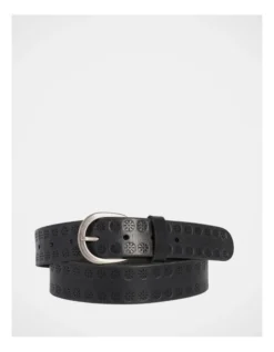 Bankstown Leather Belt In Black