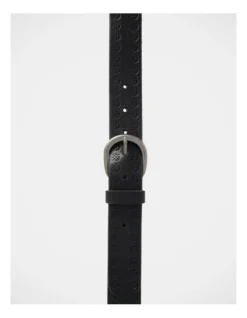 Bankstown Leather Belt In Black -Myer Clothing Shop 942087970 4 1 720x928