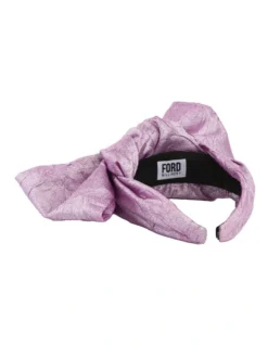 Textured Metallic Bow Headband In Pink -Myer Clothing Shop 942113530 942115420 3 720x928