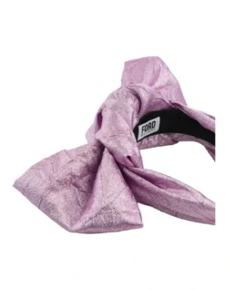Textured Metallic Bow Headband In Pink -Myer Clothing Shop 942113530 942115420 4 720x928