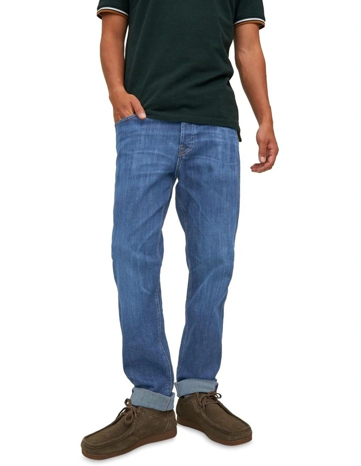 Jack & Jones Tim Vintage 097 Jeans In Blue Denim 1 Jack & Jones Tim Vintage 097 Jeans In Blue Denim