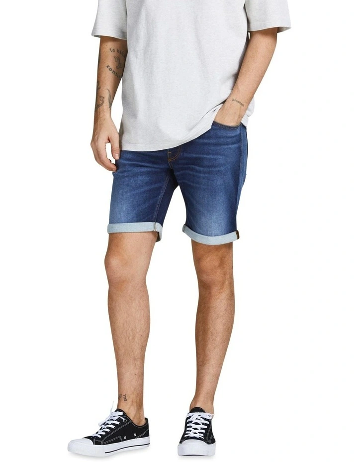 Jack & Jones Rick Icon 835 Shorts In Blue Denim 1 Jack & Jones Rick Icon 835 Shorts In Blue Denim