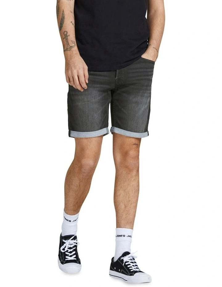 Jack & Jones Rick Icon 693 Jean Shorts In Blue Denim 1 Jack & Jones Rick Icon 693 Jean Shorts In Blue Denim