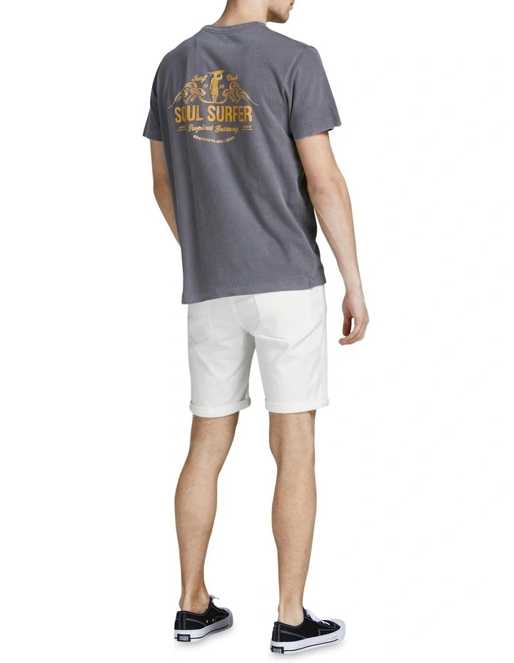 Jack & Jones Rick Icon Coloured Denim Shorts In White 3 Jack & Jones Rick Icon Coloured Denim Shorts In White - Image 3