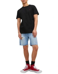 Jack & Jones Chris Original Shorts 263 In Blue Denim -Myer Clothing Shop 942149440 3 720x928