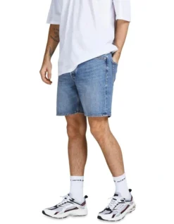 Jack & Jones Chris Original 023 Denim Shorts In Blue Denim