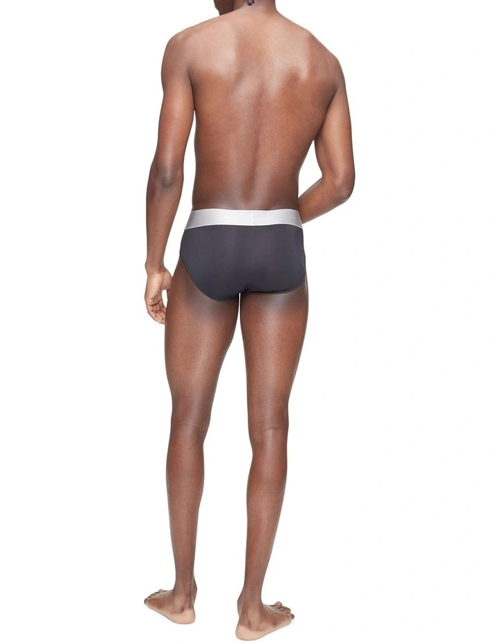 Calvin Klein Reconsidered Steel Low Rise Microfibre Briefs 3 Pack In Black 4 Calvin Klein Reconsidered Steel Low Rise Microfibre Briefs 3 Pack In Black - Image 4