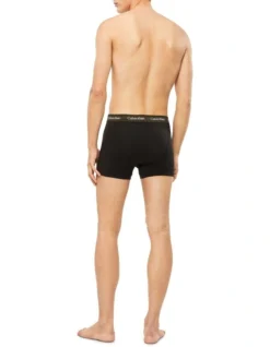 Calvin Klein Cotton Stretch Trunks 3 Pack In Black Multi -Myer Clothing Shop 942250600 3 720x928