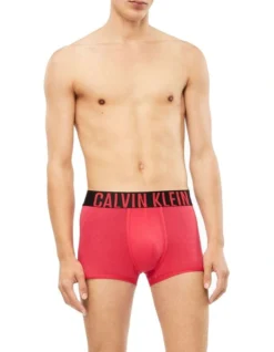 Calvin Klein 3 Pack Intense Power Cotton Trunks In Pink Splendor/Faded -Myer Clothing Shop 942251410 4 720x928
