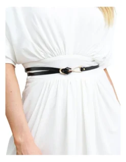 London Mood Leather Tie Belt In Black -Myer Clothing Shop 942275710 4 1 720x928