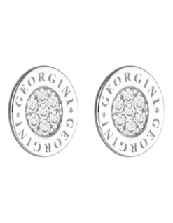 Reflection Signature Studs In Silver