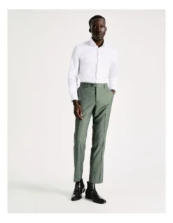 Slim Marle Herringbone Suit Pant In Olive 13 Slim Marle Herringbone Suit Pant In Olive -Myer Clothing Shop 942283720 7 1 720x928