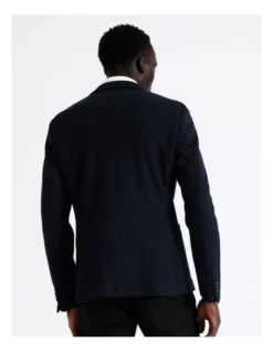 Pique Knit Blazer In Navy 9 Pique Knit Blazer In Navy -Myer Clothing Shop 942285070 6 720x928