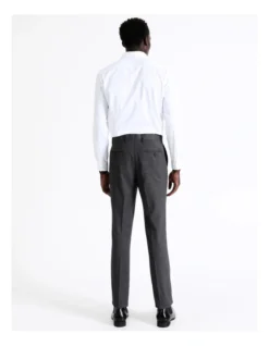 Tailored Birdseye Suit Pant In Charcoal -Myer Clothing Shop 942327370 5 1 720x928