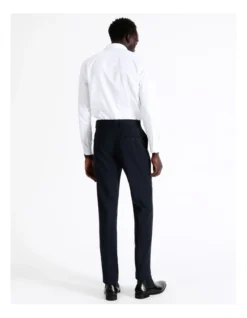 Tailored Birdseye Suit Pant In Navy -Myer Clothing Shop 942327550 5 1 720x928
