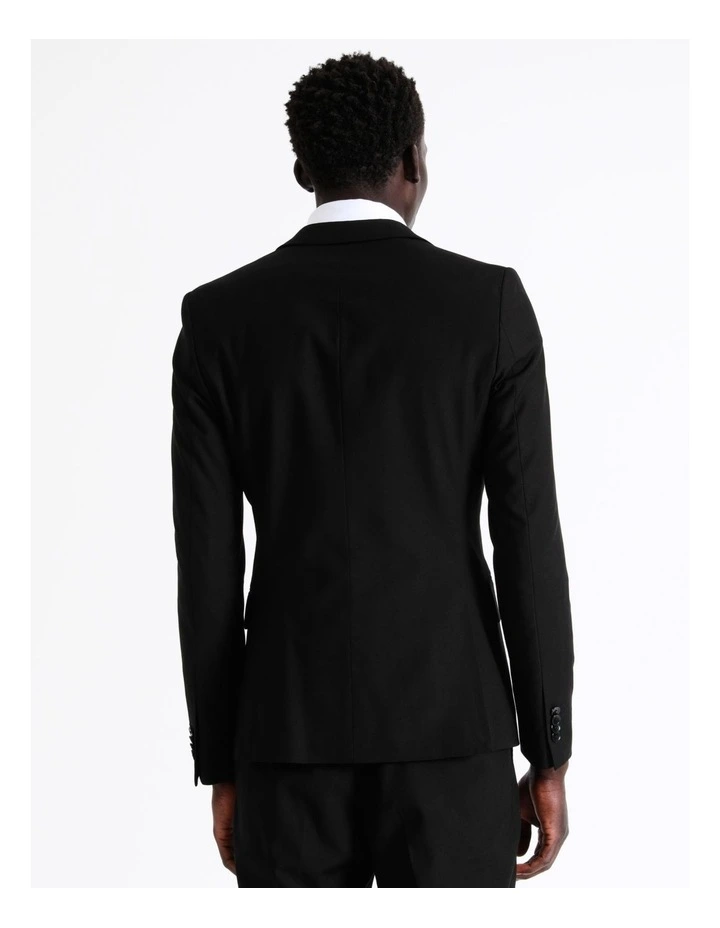 Slim Twill Suit Jacket In Black 5 Slim Twill Suit Jacket In Black - Image 5