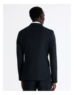 Slim Birdseye Suit Jacket In Navy -Myer Clothing Shop 942328180 6 720x928
