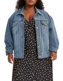 90s Trucker Jacket In Blue