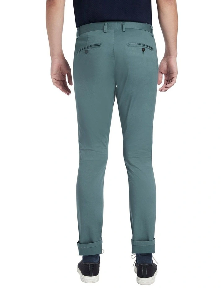 Baltic Chino In Washed Teal 3 Baltic Chino In Washed Teal - Image 3