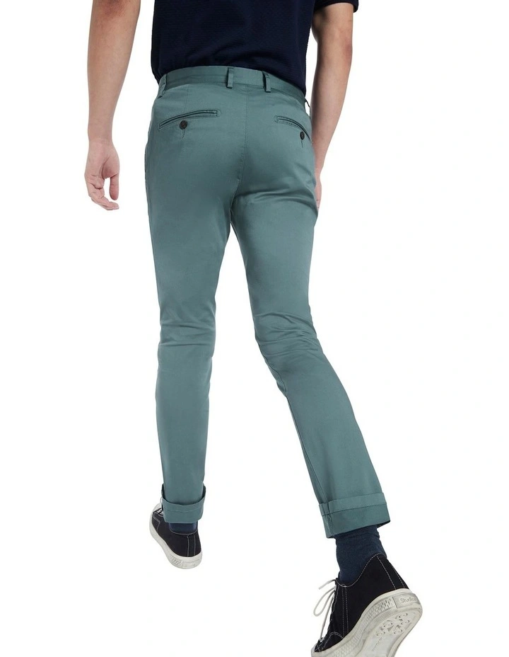 Baltic Chino In Washed Teal 4 Baltic Chino In Washed Teal - Image 4