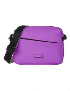 Neutron M Zip Around Crossbody Bag In Violet Berry