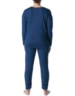 Simone Perele Brume Long Sleeve Top Blue -Myer Clothing Shop 943444540 3 1 720x928