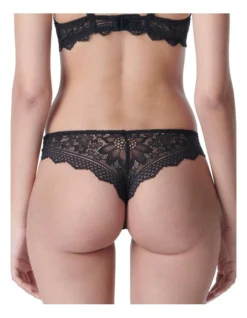Simone Perele Freesia Tanga G-String Brief In Black -Myer Clothing Shop 943445440 4 1 720x928