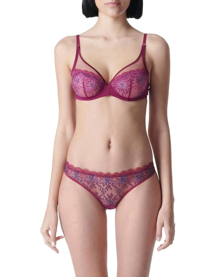 Simone Perele Singuliere Full Cup Plunge Bra Purple 1 Simone Perele Singuliere Full Cup Plunge Bra Purple